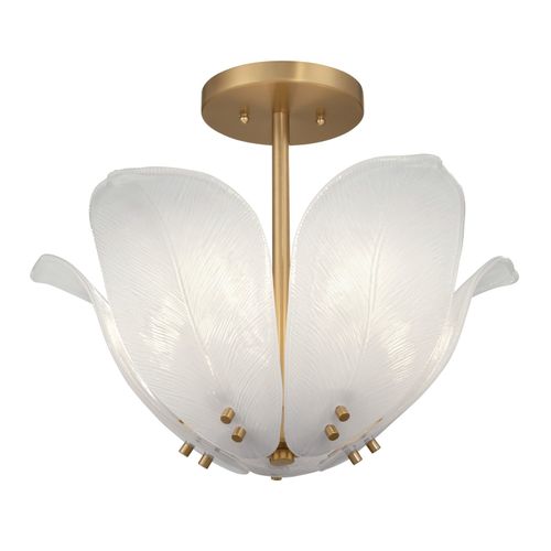 Legacy Brass Semi-Flush Mount from the Orchid Collection
