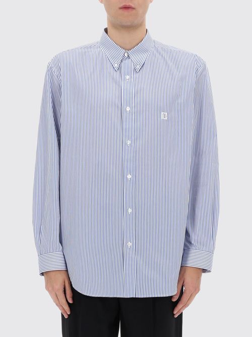 Shirt Men color Gnawed Blue