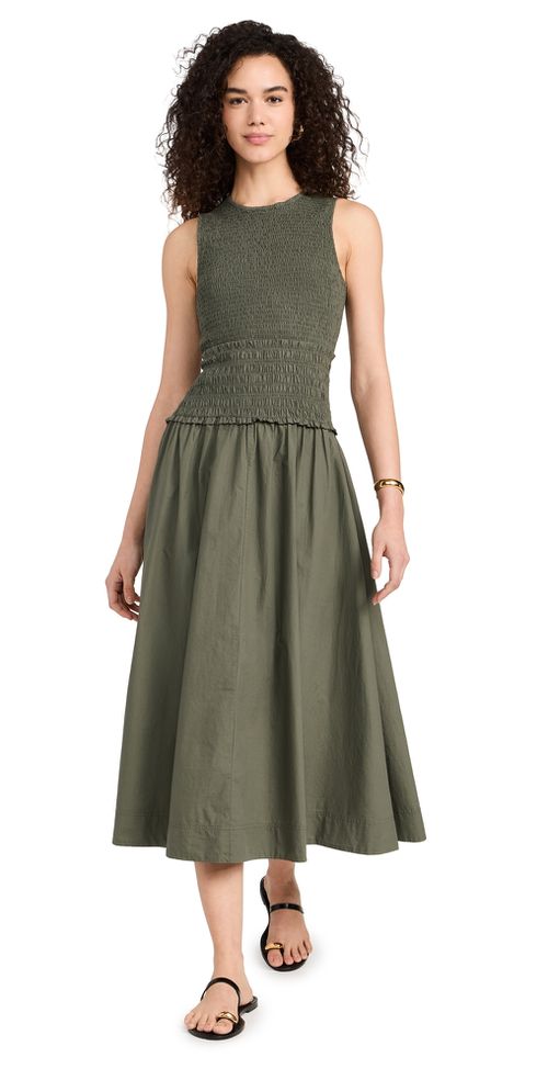 Siempre Tank Maxi Dress Thyme