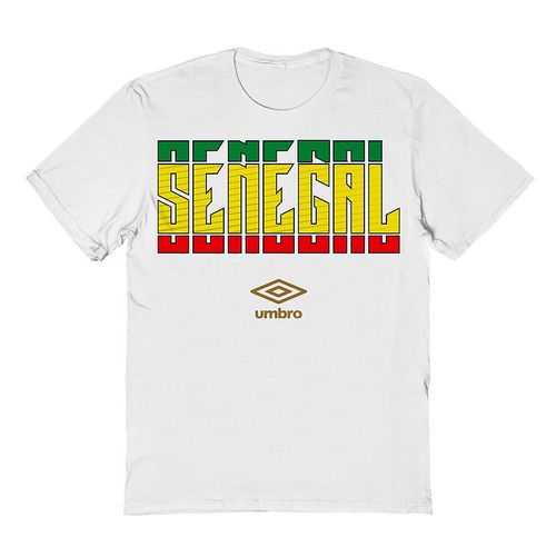 Men's Umbro Senegal Country Stack Graphic Tee, : , White
