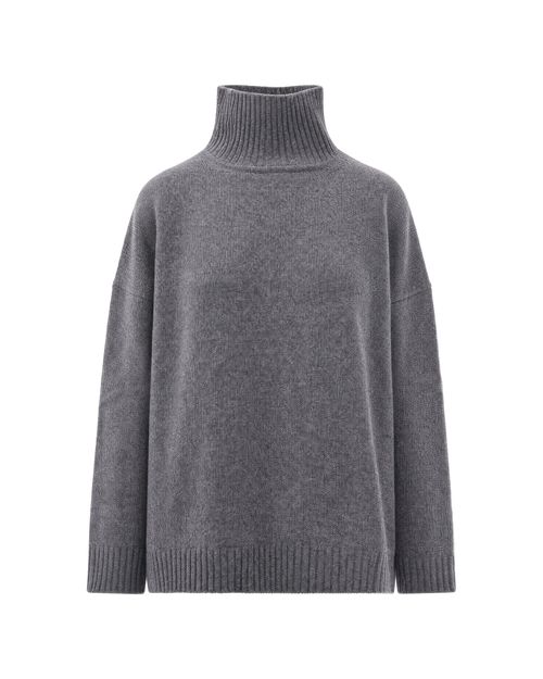 Virgin Wool Sweater — Gray