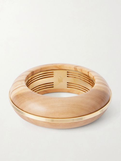 + Loulou De La Falaise Lucie Gold-tone Wood Bangle - Unknown