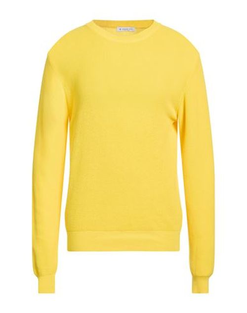 Man Sweater Yellow Size L Cotton