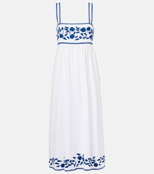 Juliet Dunn | Embroidered cotton poplin minidress | Realry