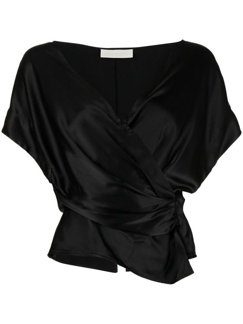 Open-neck top - Black