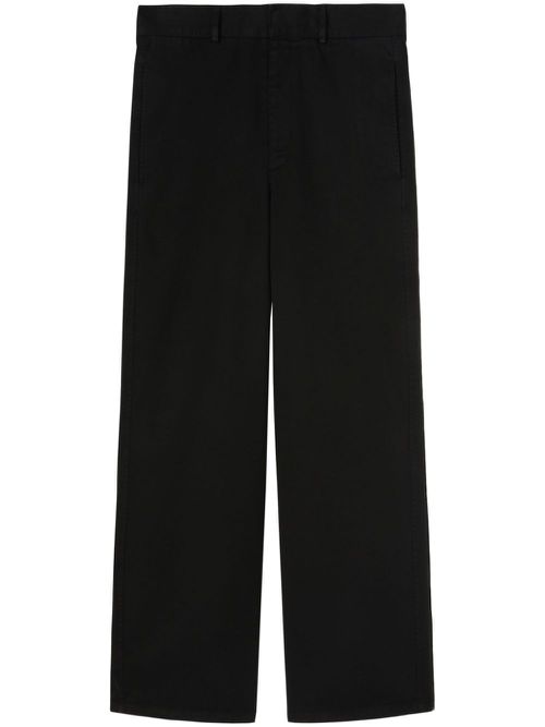 Monogram straight-leg trousers - Black