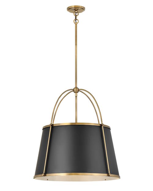 Warm Brass LED Chandelier from the Clarke Collection