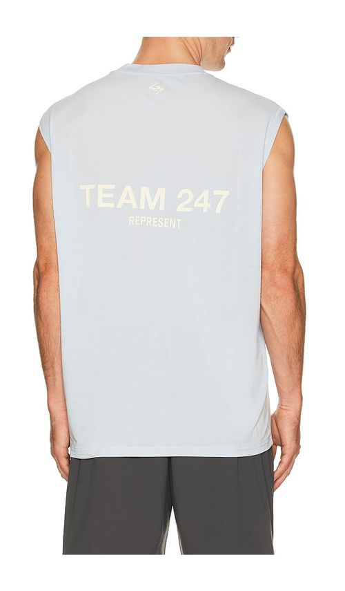 247 Team 247 Oversized Tank in Baby Blue. - M also in L, S, XL/1X