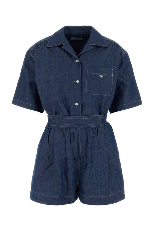 Blue Chambray Jumpsuit