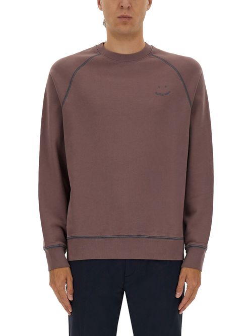 Sweatshirt with embroidery ps happy