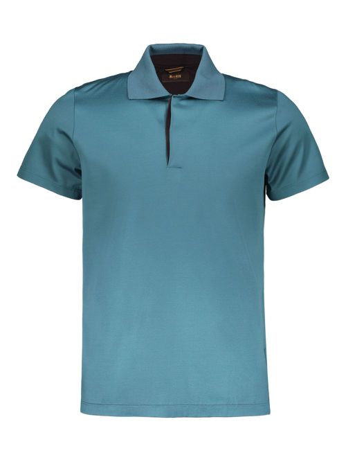 Classic-collar polo shirt - Blue