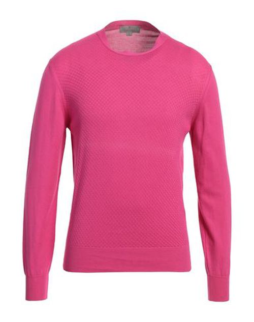 Canali Man Sweater Fuchsia Size 40 Cotton