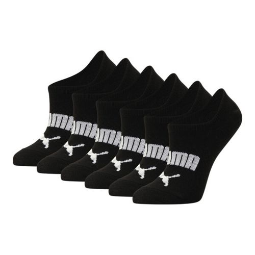 PUMA Women's Non-Terry Sneaker Socks 6 Pairs in Black