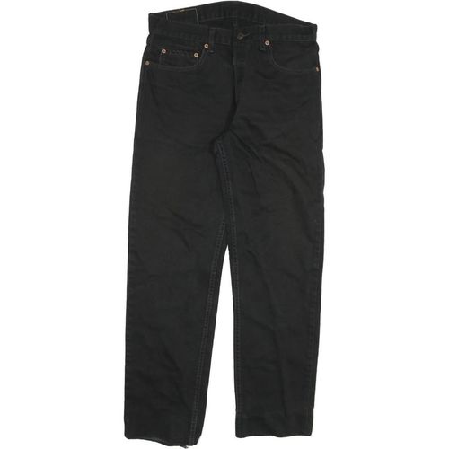 LEVI'S 611 02 Mens Jeans Black Regular Straight Denim W32 L29 Zip Cotton Blend