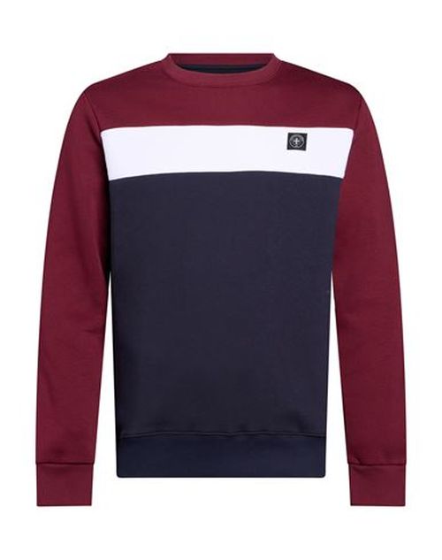 Man Sweatshirt Burgundy Size L Cotton, Polyester