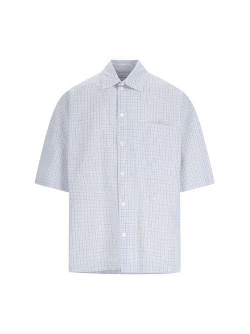 Bottega Veneta BV Embroidered Check Overshirt