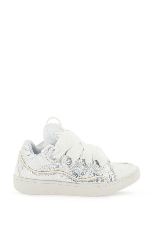 -Sneakers Curb Metallizzata-Donna