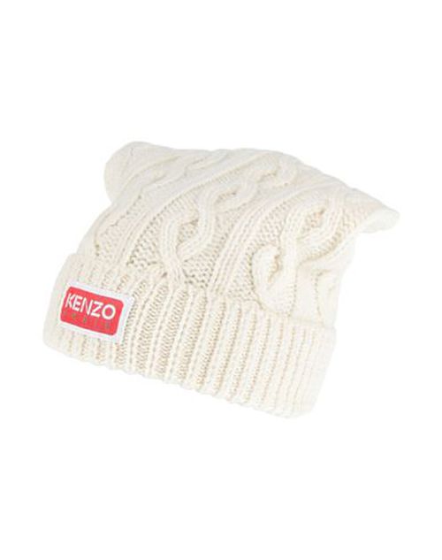 Kenzo Woman Hat Cream Size ONESIZE Wool