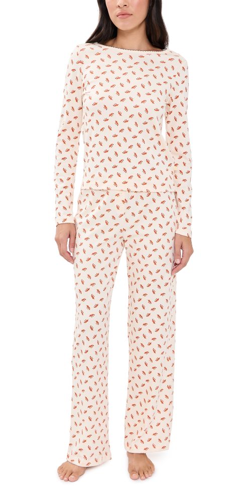 Ellie Pajamas Set Foxlet Print