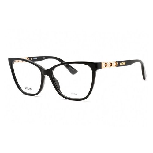 MOS588080700 Cat-Eye Black Acetate Eyeglasses — Black