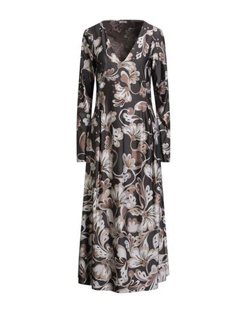 Malìparmi Woman Midi dress Dark brown Size 10 Polyester, Elastane