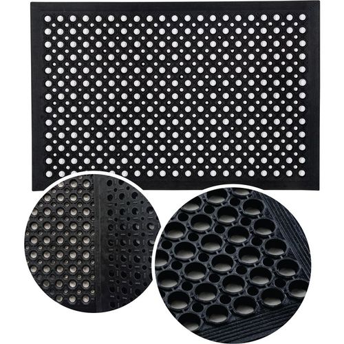 All Weather Outdoor Entrance Mat - 90 x 150cm. Black