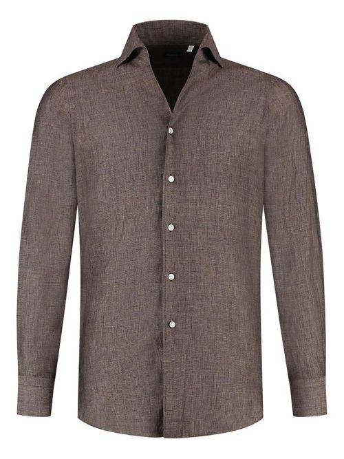Linen shirt - Brown