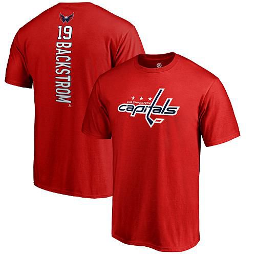 Men's Fanatics Nicklas Backstrom Red Washington Capitals Backer T-Shirt - Size Small