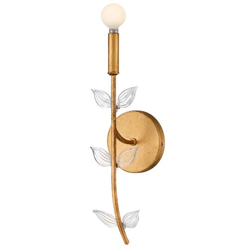 Distressed Brass LED Wall Sconce from the Aliso Collection