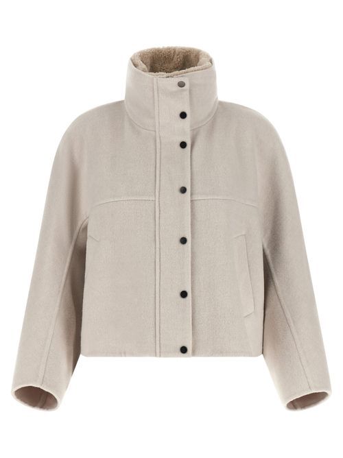 Virgin Wool and Cashmere Coat — Gray