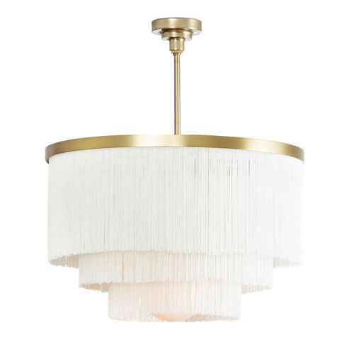 Natural Brass Chandelier from the Cabaret Collection