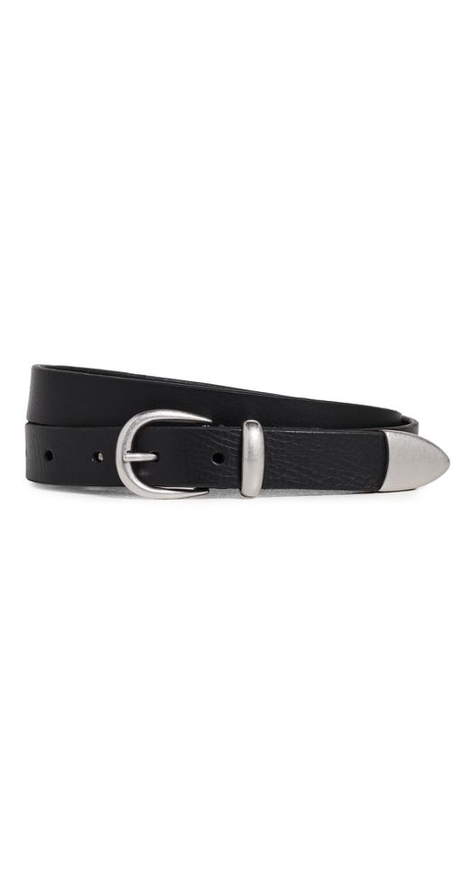 Western Bridle Leather Belt Black