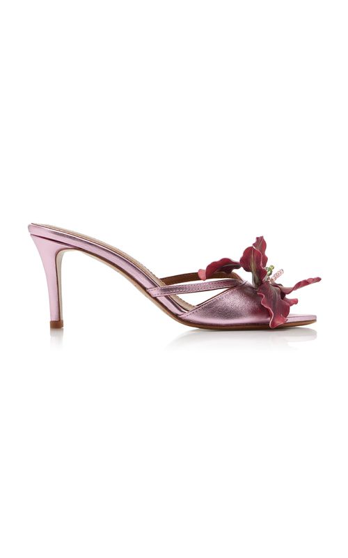 Exclusive La Isla Rosaire Leather Mules - Moda Operandi