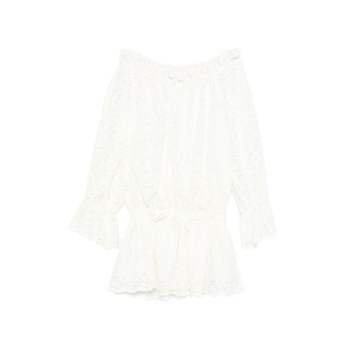 Floral-lace Mini Dress