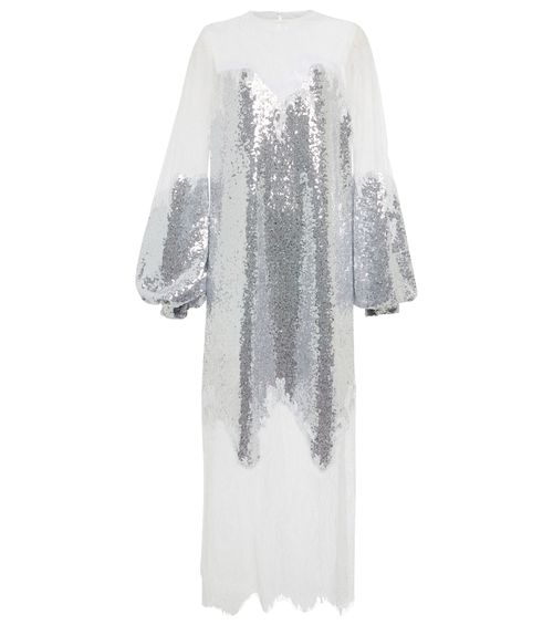 Zahara sequined and lace gown