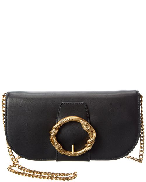 Snake Ring Leather Crossbody