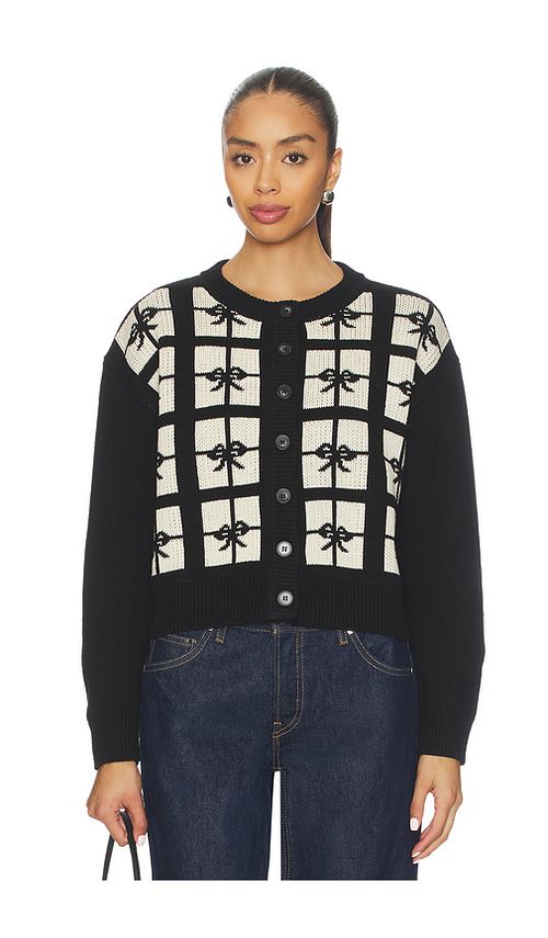 Callahan Present Cardigan in Black. - S also in L