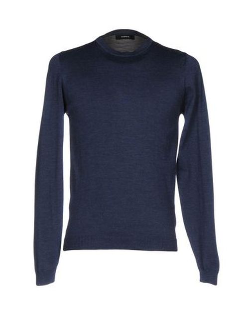 Man Sweater Pastel blue Size 44 Merino Wool