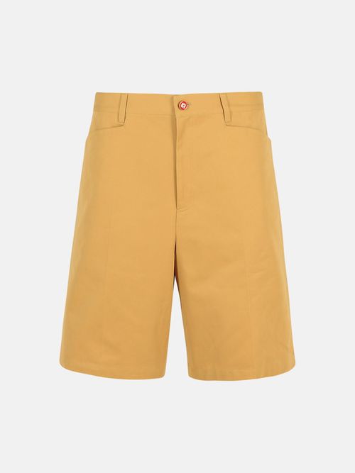 CASABLANCA 'Chicano' Beige Cotton Bermuda Shorts