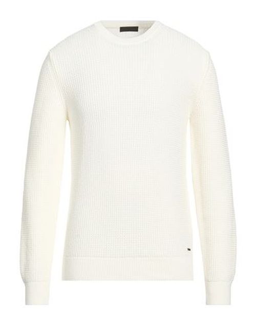 Man Sweater Off white Size M Cotton, Polyacrylic