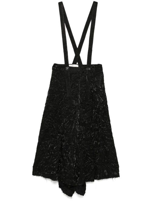 Pleated midi skirt - Black