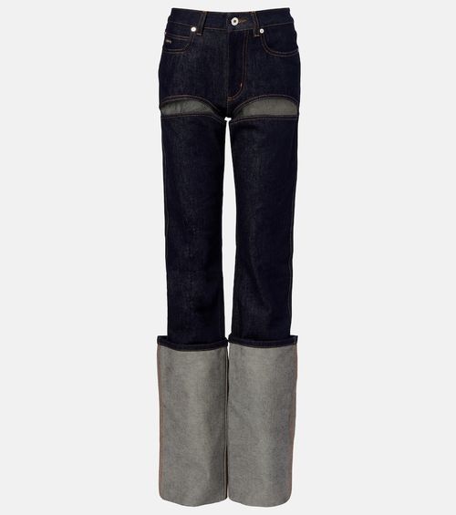 Cutout straight jeans
