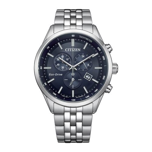 Eco-Drive Chronograph Black Dial Mens Watch AT2570-56E