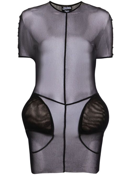 X Shayne Oliver The Short Padding dress - Black