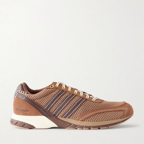 adidas Originals Men -  Wales Bonner Leather-Trimmed Mesh Sneakers