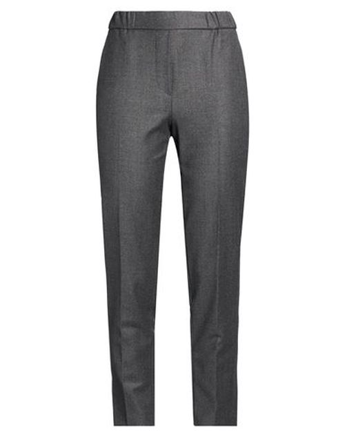 Woman Pants Charcoal Size 4 Virgin Wool, Viscose, Polyester, Elastane