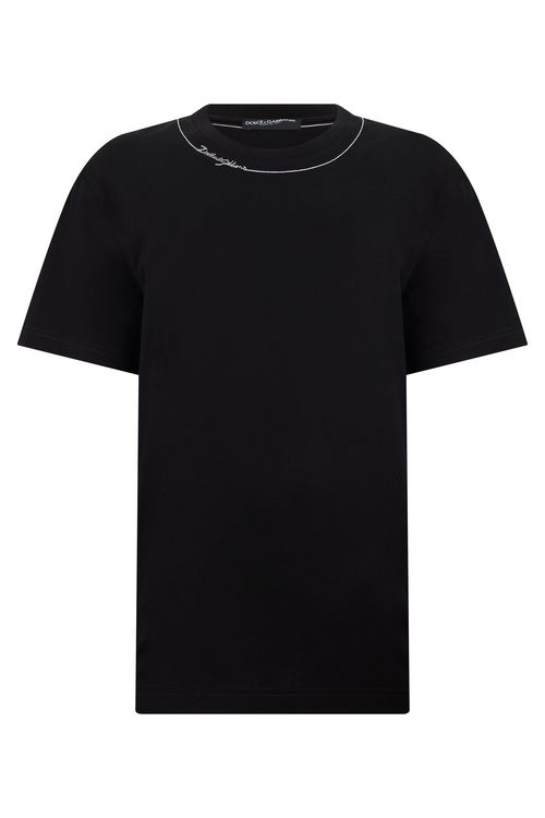-Style Short-Sleeve T-Shirt with Crew Neck