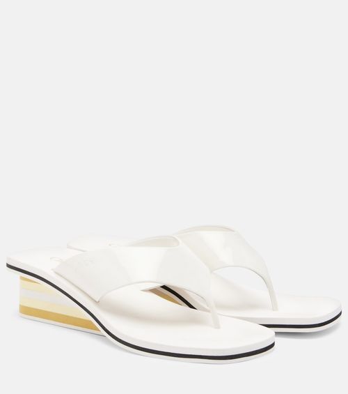 Chloé Swimming Cool patent leather thong sandals