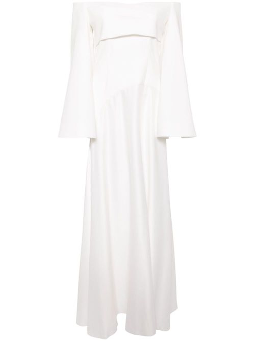 The Rina off-shoulder gown - White