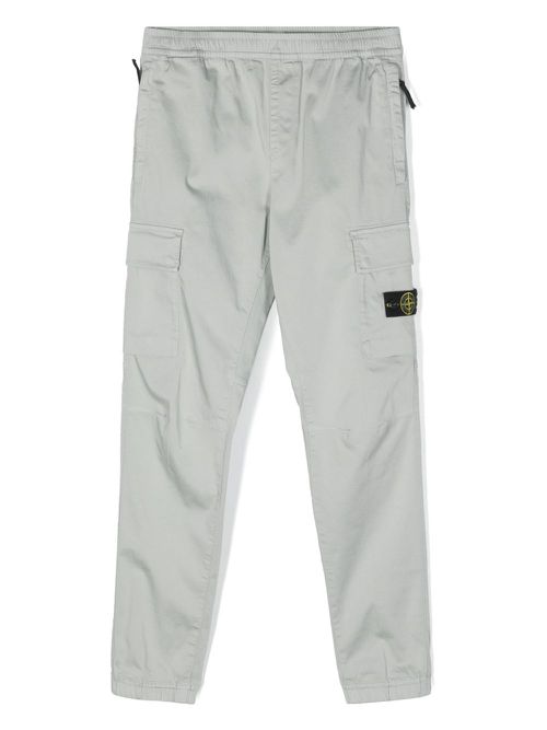Mid-rise tapered trousers - Grey
